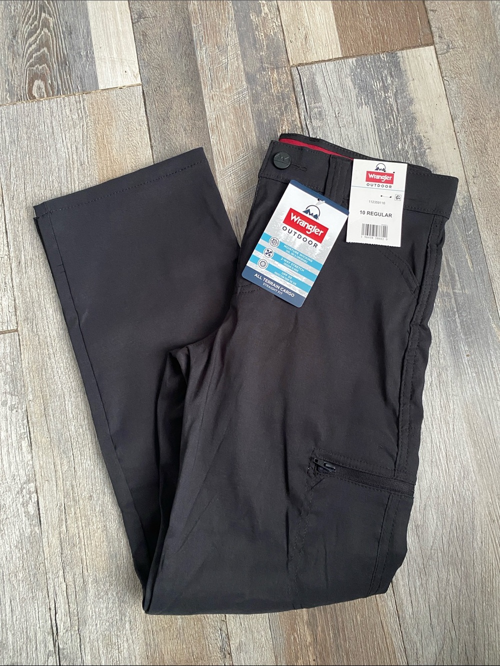 Wrangler Black Kids Outdoor Cargo Pants